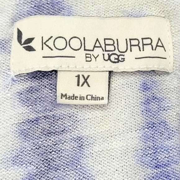 1X Koolaburra by UGG Sleeveless Tie Dye Waist Drawstring Jumpsuit with Pockets - Picture 4 of 5